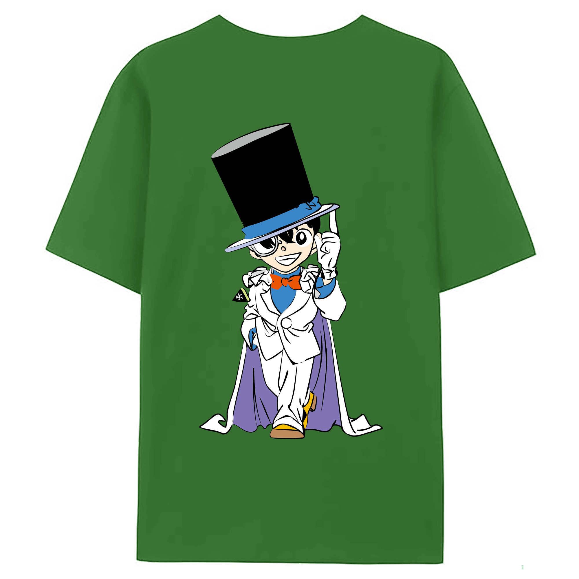 （画像用） 名探偵コナン 江戸川 コナン Detective Conan Conan Edogawa レディース半袖Tシャツ(バックプリント)